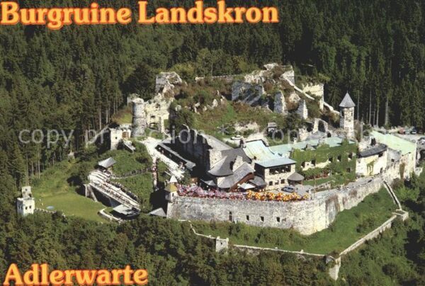 Villach Kaernten Burgruine Landskron Adlerwarte