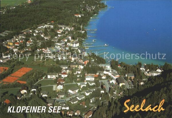Seelach Klopeinersee Fliegeraufnahme