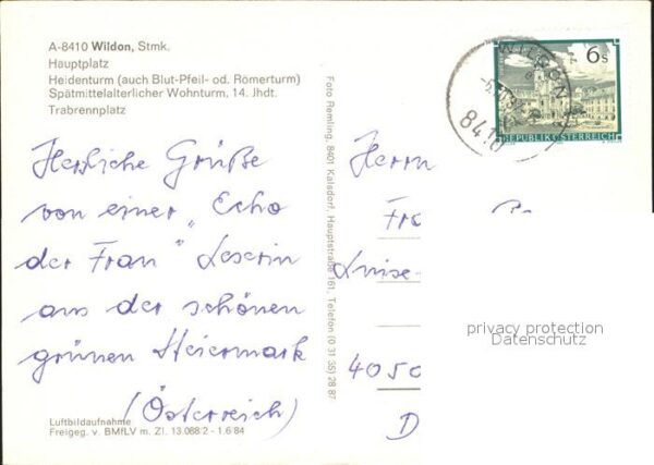 Wildon Hauptplatz Heidenturm Spätmittelalterli – Bild 2
