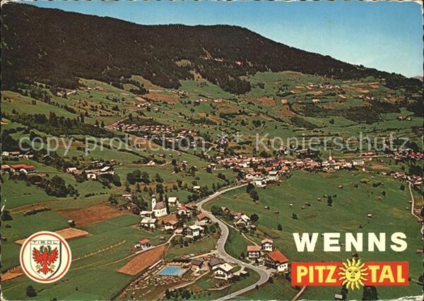 Wenns Pitztal Tirol Fliegeraufnahme