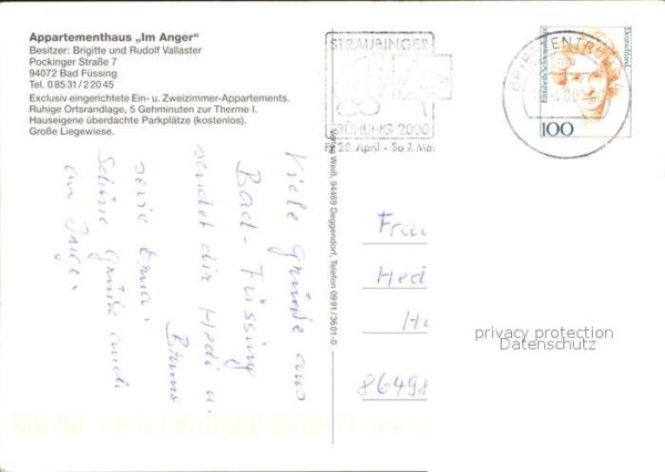 Bad Fuessing Appartementhaus Im Anger – Bild 2