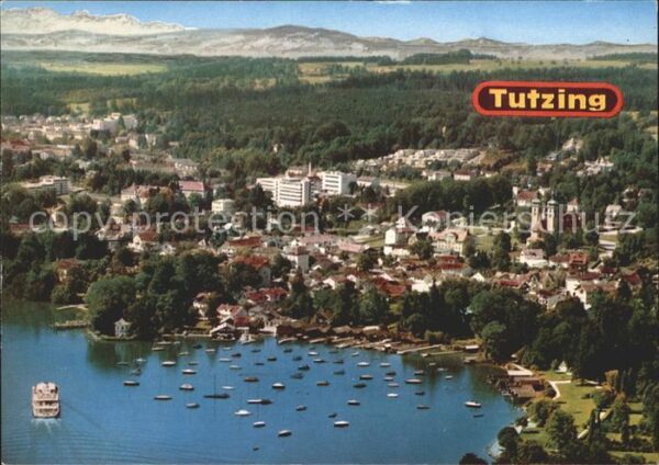 Tutzing Fliegeraufnahme Starnberger See