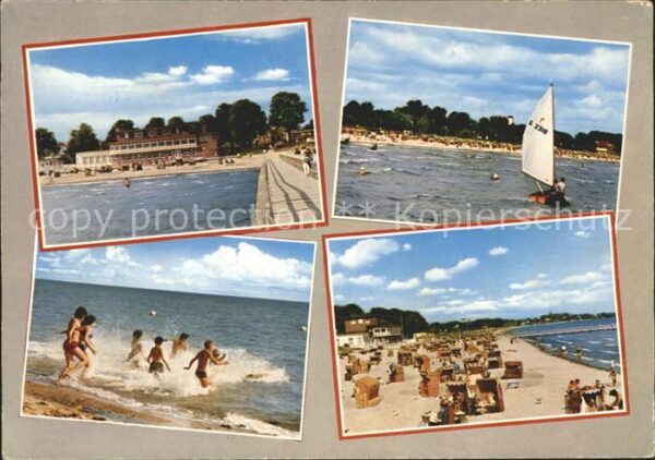 Eckernfoerde Strand Segelboot