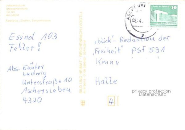 Aschersleben Johannesturm Stephaniekirche Markt – Bild 2