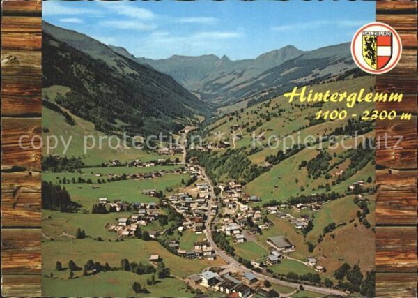 Hinterglemm Saalbach Talschluss Fliegeraufnahme