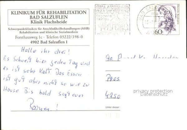 Bad Salzuflen Klinikum Rehabilitation Flachsheide – Bild 2