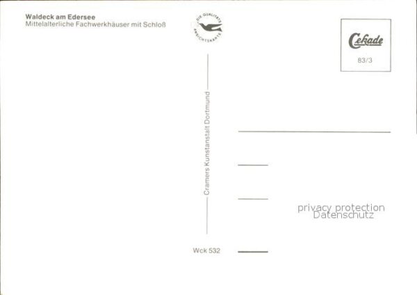 Waldeck Edersee Mittelalterliche Fachwerkhäuser Schloss – Bild 2