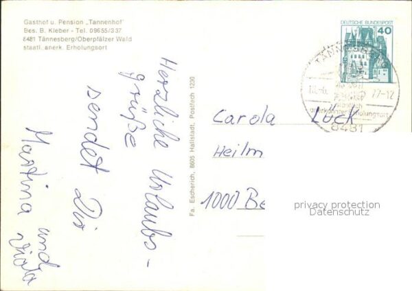 Taennesberg Gasthof Pension Tannenhof Geol Lehrpfad – Bild 2
