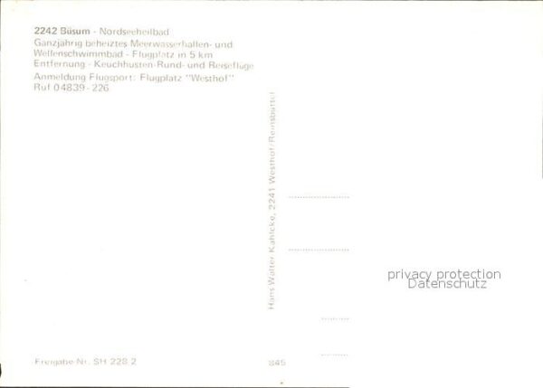 Buesum Nordseebad Fliegeraufnahme – Bild 2
