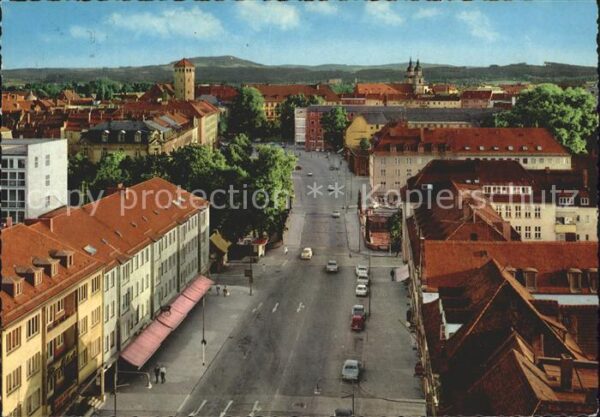 Bayreuth Bahnhofstrasse Schlossturm Stadtkirche