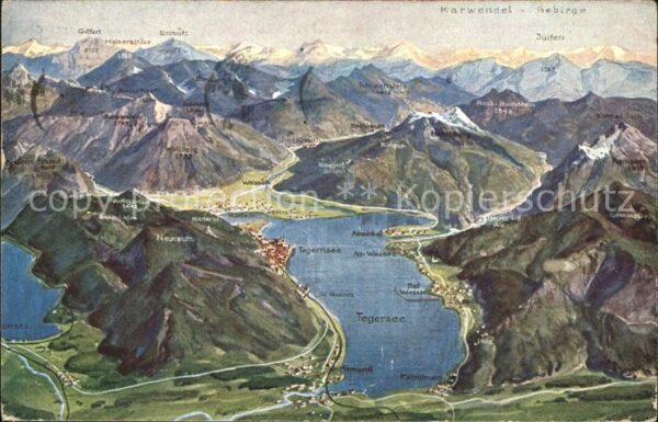 Tegernsee und Umgebung aus der Vogelperspektive A