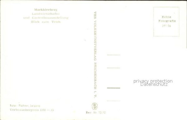 Markkleeberg Landwirtschaftsausstellung Gartenbauaus – Bild 2
