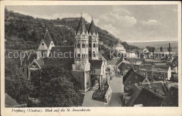 Freyburg Unstrut Blick auf die St Annenkirche