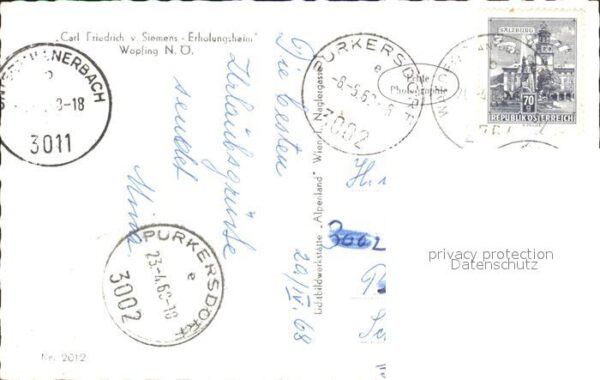 Wopfing Niederoesterreich Carl Friedrich von Siemens Erholungshei – Bild 2