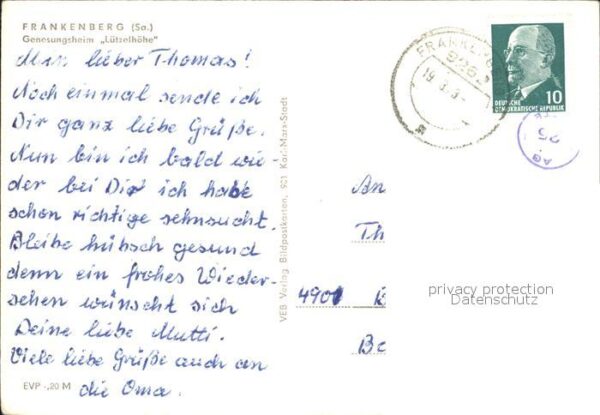 Frankenberg Sachsen Genesungsheim Lützelhöhe – Bild 2