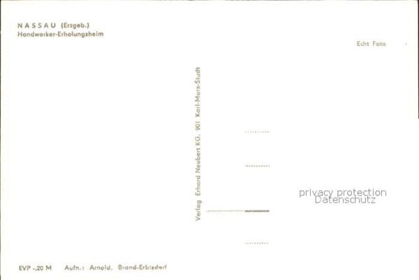 Nassau Erzgebirge Handwerker Erholungsheim Speisesaal – Bild 2
