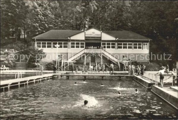 Crimmitschau HO Gaststätte im Sahnbad Schwimmbad
