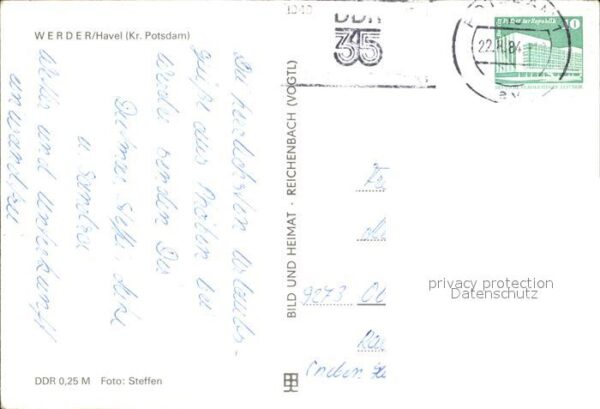 Werder Havel Partie am Fluss Kirche – Bild 2