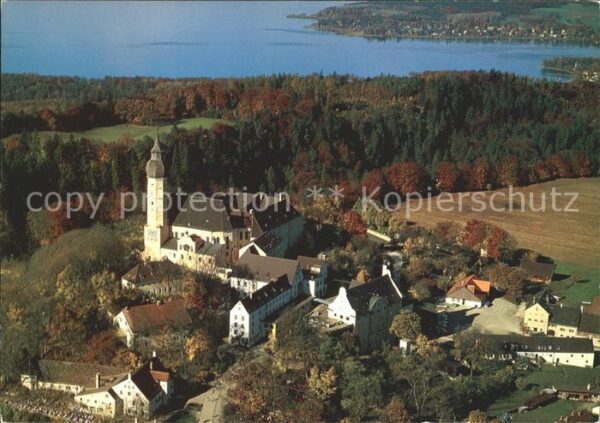 Andechs Kloster mit Blick auf Ammersee Fliegera