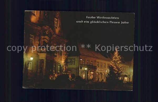 Ettlingen Weihnachtszeit Neujahrskarte