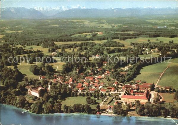 Bernried Starnberger See mit Blick auf Zugspitze Alpenpanorama F