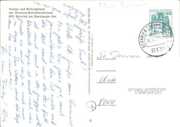 Bernried Starnberger See Kloster Bildungshaus der Missions Bened – Bild 2