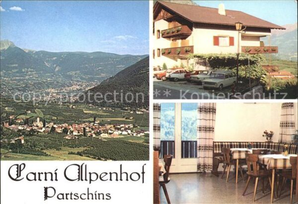 Partschins Parcines Panorama Garni Alpenhof Partschins