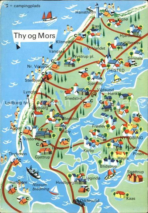 Mors Übersichtskarte Campingplätze
