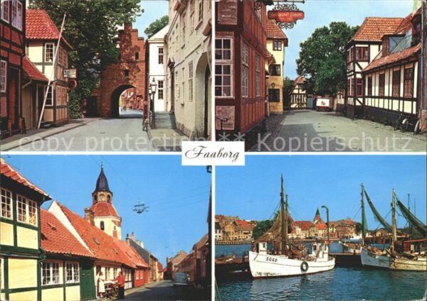 Faaborg Vesterport Holkegade Adelgade med Klokk