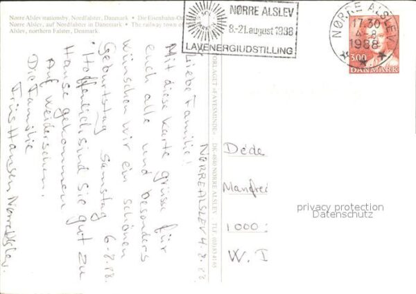 Norre Alslev Stationsby Nordfalster Eisenbahn Fliege – Bild 2