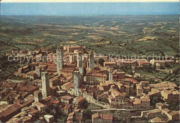 San Gimignano Citta Panorama veduta aerea