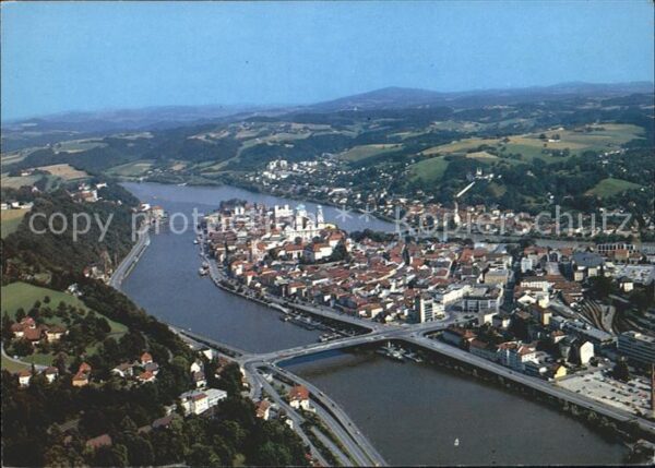 Passau Drei Flüsse Stadt Donau Inn Ilz Flieger