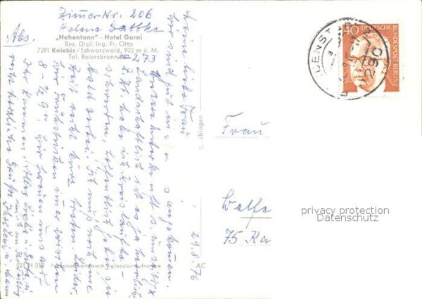 Kniebis Freudenstadt Hotel Garni Hohentann Schwarzwald – Bild 2