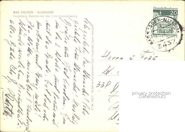 Allendorf Bad Sooden Hegeberg Sanatorium LVA Braunschweig – Bild 2