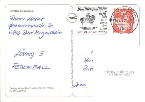 Bad Mergentheim Altstadt Kirche Fliegeraufnahme – Bild 2