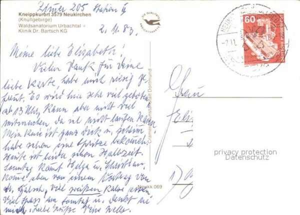 Neukirchen Knuellgebirge Waldsanatorium Urbachtal – Bild 2