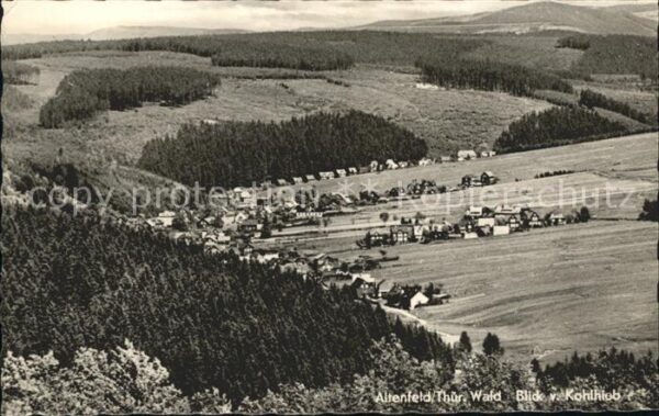 Altenfeld Thueringen Blick von Kohlhieb