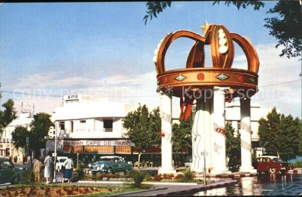 Tanger Tangier Tangiers Place de France pavoissee pour la visit