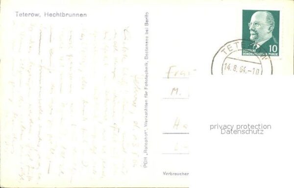 Teterow Mecklenburg Vorpommern Hechtbrunnen – Bild 2