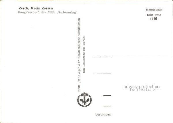 Zesch Bungalowdorf VEB Sachsenring – Bild 2