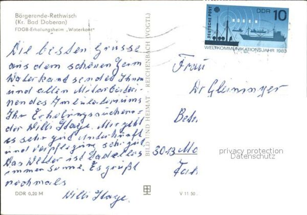 Rethwisch Boergerende-Rethwisch FDGB Erholungsheim Waterkant – Bild 2