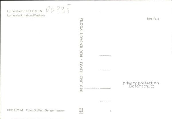 Eisleben Rathaus und Lutherdenkmal – Bild 2