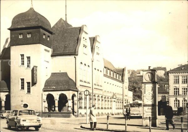 Aue Sachsen Postamt Karl-Marx-Platz