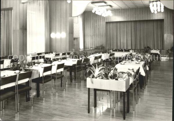 Schwarzburg Thueringer Wald Erholungsheim Karl Marx Speisesaal