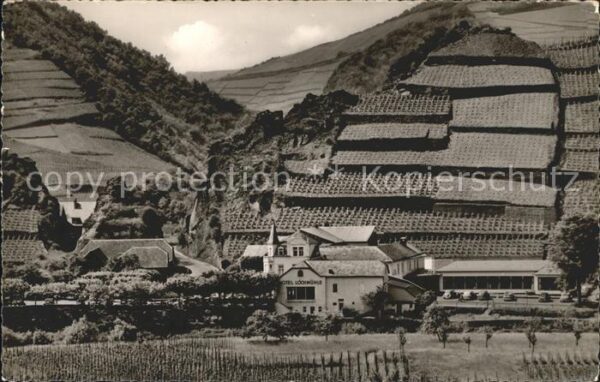 Mayschoss Ahrtal mit Hotel Lochmühle Weinberge