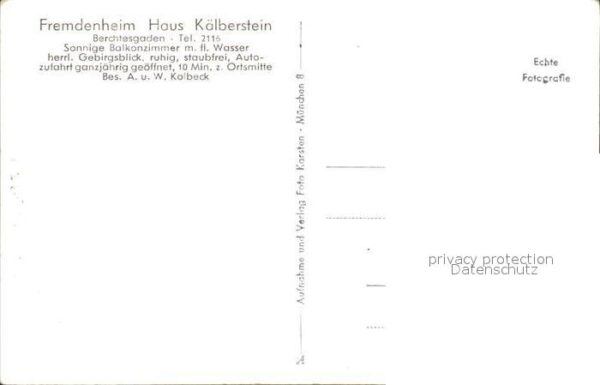 Berchtesgaden Fremdenheim Haus Kälberstein Alpen – Bild 2