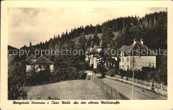 Ilmenau Thueringen An der oberen Waldstrasse Bergstadt Thü