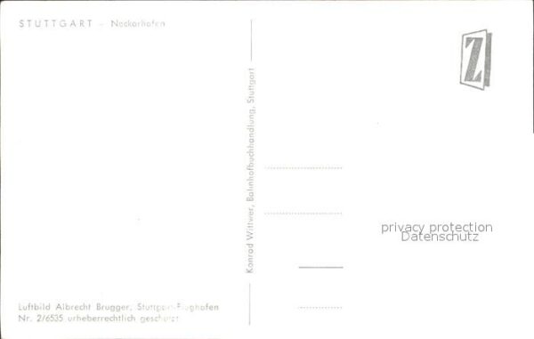 Stuttgart Neckarhafen Schleuse Fliegeraufnahme – Bild 2