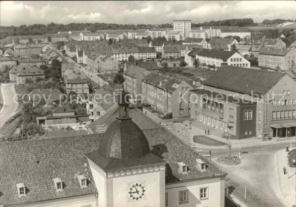 Sassnitz Ostseebad Ruegen Blick über die Stadt