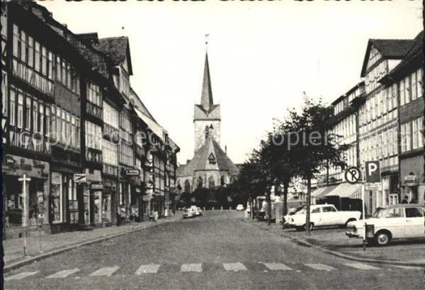Duderstadt Marktstrasse mit St Servatius Kirche 10